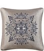 Color:Powder Blue - Image 1 - Legend Stunning Medallion Embroidered Reversible Square Pillow