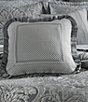 Color:Charcoal - Image 2 - Leonardo Embellished Square Pillow