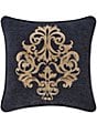 Color:Indigo - Image 1 - Luciana Collection Embellished Square Pillow