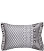 Color:Silver - Image 1 - Luxembourg Silver Boudoir Pillow