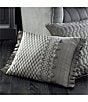 Color:Silver - Image 3 - Luxembourg Silver Boudoir Pillow