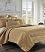 Color:Gold - Image 1 - Embroidered Lyndon Quilted Coverlet