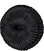 Color:Black - Image 1 - Melina Tufted Round Pillow