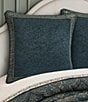 J. Queen New York Nancy Reversible Euro Sham, Color:Teal - Image 1