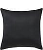 J. Queen New York Parallel Abstract Wave Embroidered Pattern Decorative Square Pillow, Color:Black - Image 2