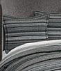 J. Queen New York Parallel Southwestern Horizontal Chenille Striped Comforter Set, Color:Slate - Image 2