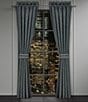 J. Queen New York Parallel Woven Chenille Window Treatment, Color:Slate - Image 2