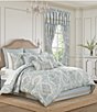 J. Queen New York Pasadena Floral Damask Oversized Comforter Set - Image 1