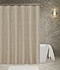 Color:Champagne - Image 1 - Radiance Woven Jacquard Shower Curtain