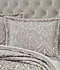 J. Queen New York Regina Elegant Damask Design Comforter Set, Color:Champagne - Image 2