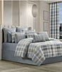 J. Queen New York Rocco 20#double; Decorative Woven Chenille Plaid Square Pillow - Image 3