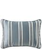 J. Queen New York Rocco Chenille Striped Boudoir Decorative Throw Pillow - Image 1