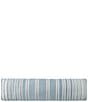 J. Queen New York Rocco Woven Chenille Striped Reading Bolster Gusseted Accent Pillow - Image 1