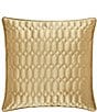 Color:Gold - Image 1 - Satinique Square Pillow