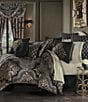 Color:Pewter - Image 1 - Savoy Chenille Damask Comforter Set