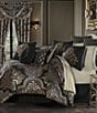 Color:Pewter - Image 3 - Savoy Reversible Woven Chenille Foulard Boudoir Pillow