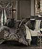 J. Queen New York Savoy Tufted Round Pillow, Color:Black - Image 3