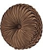 J. Queen New York Surano Tufted Round Pillow, Color:Copper - Image 1