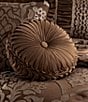 J. Queen New York Surano Tufted Round Pillow, Color:Copper - Image 2
