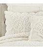 Color:Winter White - Image 2 - Teigen Collection Medallion Patterned Quilt Mini Set