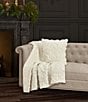 J. Queen New York Teigen Collection Medallion Patterned Reversible Throw Blanket, Color:Winter White - Image 3