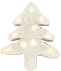 Color:Winter White - Image 1 - Teigen Light Up Battery Operated Christmas Tree Shaped Pillow