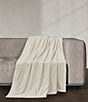 Color:Ivory - Image 1 - Townsend Plush Velvet and Sherpa Fabric Reversible Throw