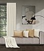 Color:Ivory - Image 3 - Townsend Plush Velvet and Sherpa Fabric Reversible Throw
