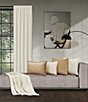 J. Queen New York Townsend Plush Velvet Sherpa Reversible Throw, Color:Ivory - Image 3