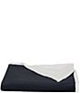 J. Queen New York Townsend Plush Velvet Sherpa Reversible Throw, Color:Indigo - Image 2