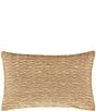 Color:Gold - Image 1 - Townsend Ripple Pleated Lumbar Pillow Cover