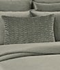 Color:Charcoal - Image 2 - Townsend Ripple Pleated Lumbar Pillow Cover