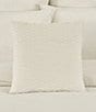 J. Queen New York Townsend Ripple Pleated Square Pillow Cover, Color:Ivory - Image 2