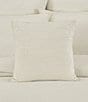 J. Queen New York Townsend Straight Pleated Square Decorative Pillow Cover, Color:Ivory - Image 2