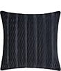 Color:Indigo - Image 1 - Townsend Wave Textured Square Decorative Pillow Cover