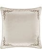 J. Queen New York Trinity Embroidered Scroll Euro Sham, Color:Champagne - Image 1