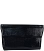 Color:Black - Image 3 - 10334 Reptile-Embossed Convertible Clutch