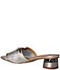 J. Renee Amorra Metallic Leather Mesh Slide Sandals | Dillard's