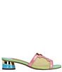 Color:Pastel Multi Patent/Mesh - Image 2 - Amorra Pastel Patent Mesh Slide Sandals