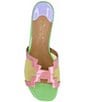 Color:Pastel Multi Patent/Mesh - Image 6 - Amorra Pastel Patent Mesh Slide Sandals