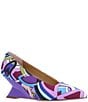 J. Renee Anisha Mod Print Wedge Pumps - Image 1