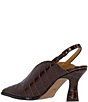 J. Renee Brisani Crocodile Embossed Slingback Pumps - Image 3