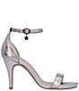 Color:Taupe Metallic - Image 2 - Bryn Metallic Leather Ankle Strap Dress Sandals