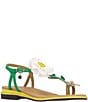 J. Renee Dazee Daisy and Bee T-Strap Toe Loop Flat Sandals - Image 1