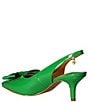 Color:Green Patent - Image 3 - Devika Patent Sling Bow Pumps