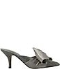Color:Pewter - Image 2 - Elonna Glitter Bow Detail Pointed Toe Mules