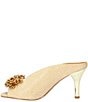 Color:Gold Dance Glitter - Image 4 - Emilia Dance Glitter Fabric Ornament Detail Peep Toe Mules