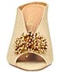Color:Gold Dance Glitter - Image 5 - Emilia Dance Glitter Fabric Ornament Detail Peep Toe Mules