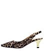 Color:Brown/Black Leopard - Image 4 - Ferryanne Rhinestone Leopard Print Slingback Pumps