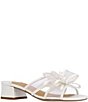 J. Renee Finola Mesh Bow Block Heel Slide Sandals - Image 1